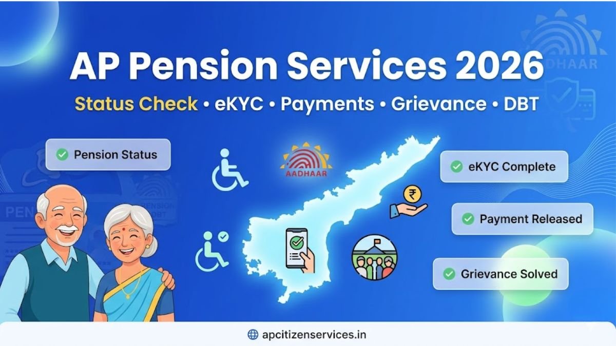 AP Pension Services - AP Citizen Portal 1 AP NTR Bharosa Pension Services 2026 Status Check and eKYC Guide